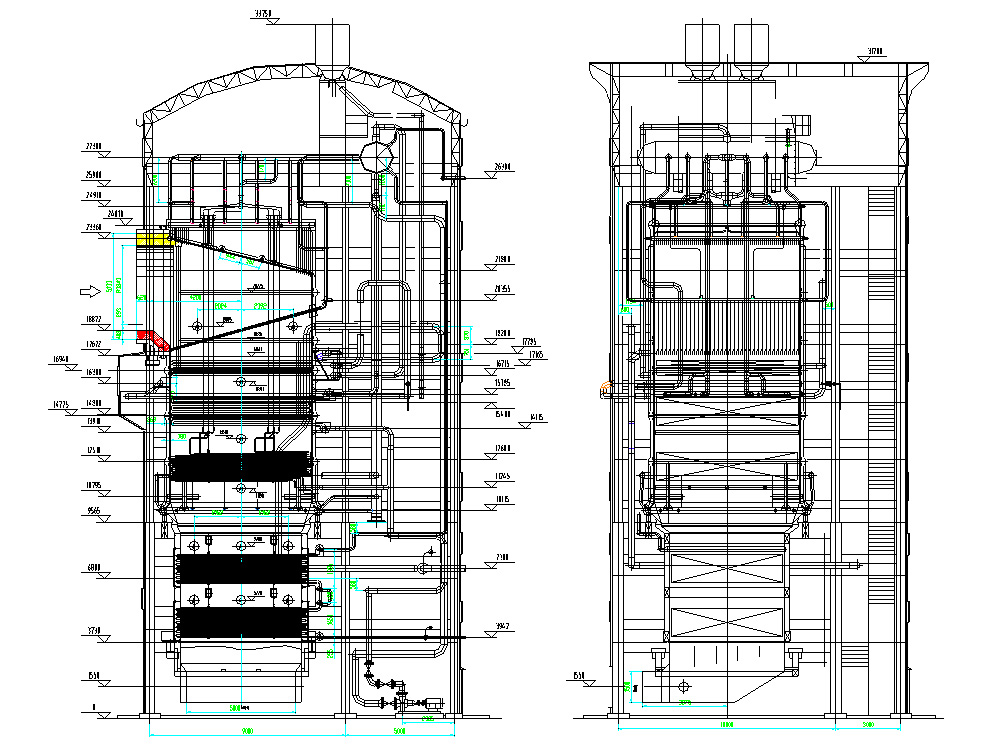 CDQ waste heat boiler